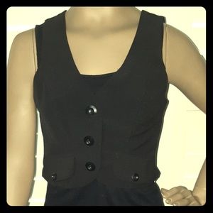Frederick's of Hollywood Black Vest Small